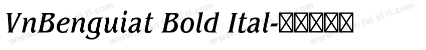 VnBenguiat Bold Ital字体转换
